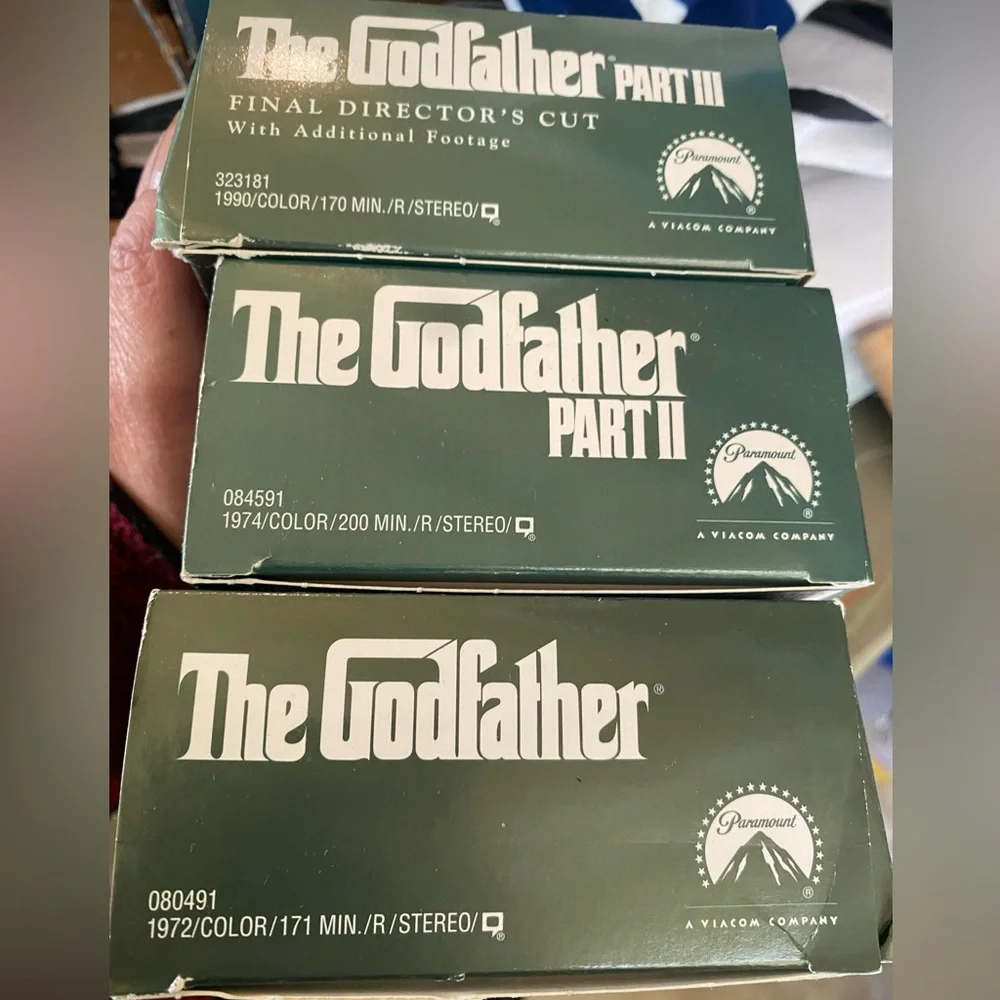The Godfather Trilogy VHS Box Set